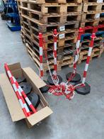 Afzet paaltjes met lint kunstof ketting EV afzetting 8 paal, Auto diversen, Autogereedschap, Ophalen, Smirnoffstraat 9a, Zo goed als nieuw