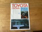 Toyota Crown Brochure - 2000/2300, Ophalen of Verzenden, Gelezen, Toyota