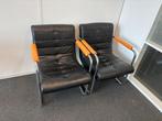2x vintage stoel Crack by Machalke, Ophalen, Gebruikt, Minder dan 75 cm, Leer