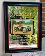 Peugeot Auto Spiegel in Houten Lijst- Oldtimer Peugeot Auto, Ophalen of Verzenden, Zo goed als nieuw