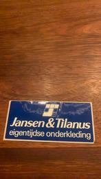 Jansen&Tilanus sticker, Verzamelen, Ophalen of Verzenden, Zo goed als nieuw