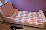Roze Peuter Meegroeibed, Kinderen en Baby's, Kinderkamer | Bedden, Ophalen, Zo goed als nieuw, 85 tot 100 cm, Matras