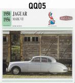 QQ05 Autokaart Jaguar Mark VII ( 1950 - 1956 ), Ophalen of Verzenden, Zo goed als nieuw