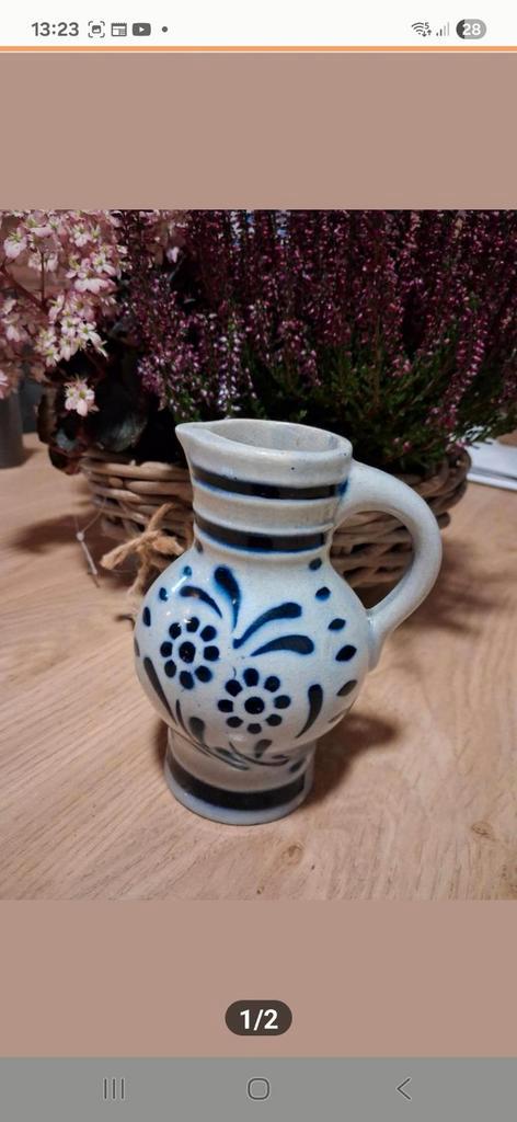 Westerwald Kruikje/Vaasje - 0,25 Liter, Antiek en Kunst, Antiek | Keramiek en Aardewerk, Ophalen of Verzenden