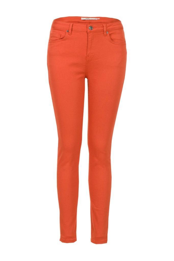 Steps skinny broek, oranje, mt 38, zgan, Kleding | Dames, Broeken en Pantalons, Zo goed als nieuw, Maat 38/40 (M), Oranje, Lang