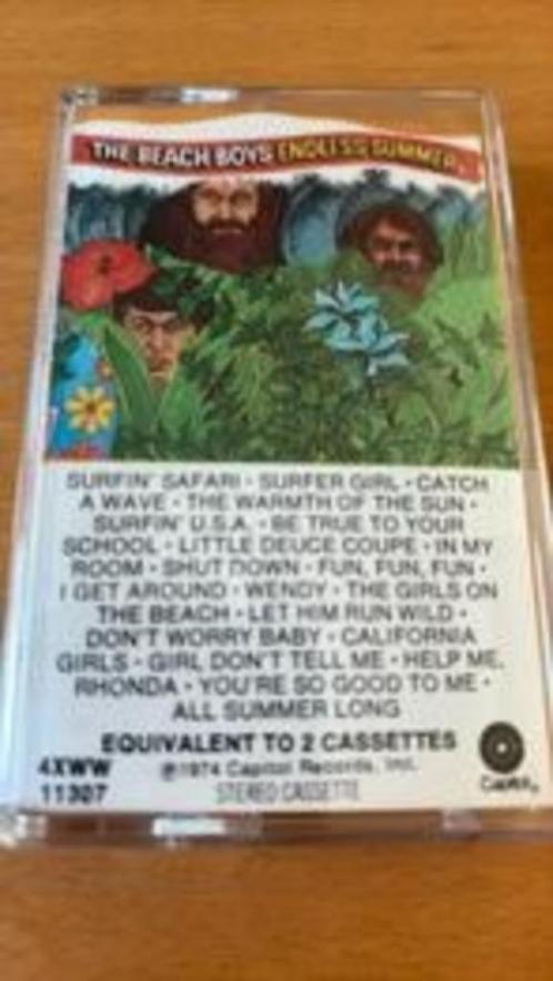Beach boys muziek cassette endless summer 21 tracks Capitol, Cd's en Dvd's, Cassettebandjes, Gebruikt, Origineel, Pop, 1 bandje