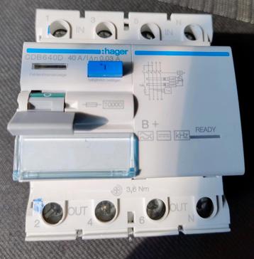 Hager CDB640D aardlekschakelaar type B beschikbaar voor biedingen