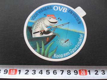sticker Hengelsport voor vissers en vissen OVB  beschikbaar voor biedingen