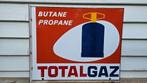 Emaille Reclamebord Totalgaz, Ophalen of Verzenden, Gebruikt, Reclamebord