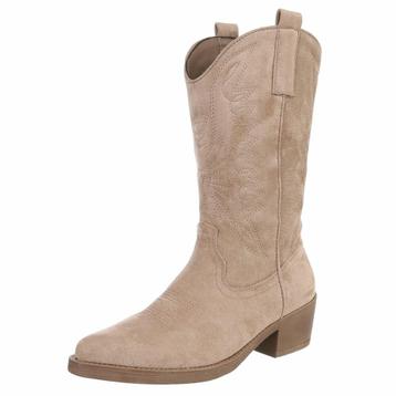 Dames cowboy western laarzen bruin khaki 36 37 38 39 40 41 beschikbaar voor biedingen