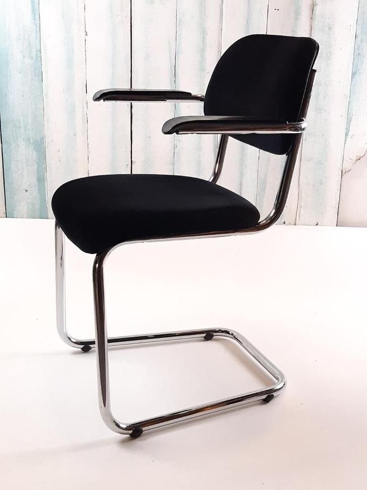 Lande Artifort - Jami slede eetkamerstoel Gispen stijl, Huis en Inrichting, Stoelen, Gebruikt, Vijf, Zes of meer stoelen, Kunststof