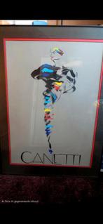 Canetti Haute Couture Zeefdruk Poster - Ingelijst, Antiek en Kunst, Ophalen of Verzenden