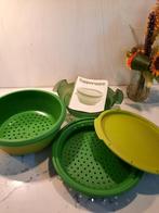 tupperware micro gourmet of stoompan, Groen, Zo goed als nieuw, Ophalen