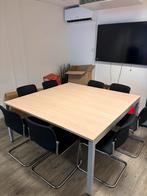 Kantoortafel, Huis en Inrichting, Tafels | Eettafels, Ophalen, Gebruikt, 150 tot 200 cm, Vierkant