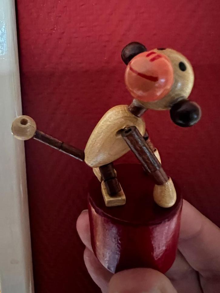 vintage houten aapje, Antiek en Kunst, Antiek | Speelgoed, Ophalen