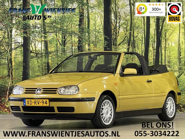 Volkswagen Golf Cabriolet 1.8 Trendline | Cabriolet | Origin, Auto's, Oldtimers, Bedrijf, Te koop, Airbags, Alarm, Centrale vergrendeling