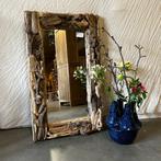 Spiegel – lijst van drijfhout - 100 x 60 cm - Bij TTM Wonen, TTM Wonen, Meubels – (Perzische) Tapijten en Woonaccessoires, Nieuw