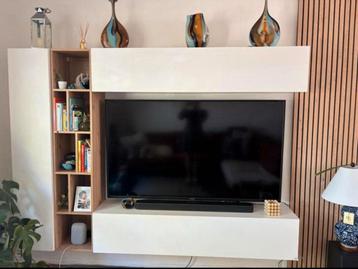 TV- meubel Wandmeubel Kastila - wit eiken beschikbaar voor biedingen