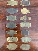 verzameling rijwiel belastingplaatjes 14 stuks, Ophalen of Verzenden