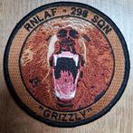 RNLAF 298 SQN "Grizzly" Patch, Ophalen of Verzenden, Zo goed als nieuw, Dier of Natuur