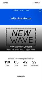 2 februari 4x golden cirkel new wave 2026, Tickets en Kaartjes, Drie personen of meer