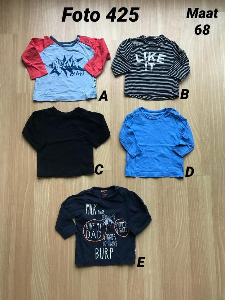 Longsleeve jongen maat 68 Zgan *foto 425*, Kinderen en Baby's, Babykleding | Maat 68, Zo goed als nieuw, Jongetje, Shirtje of Longsleeve