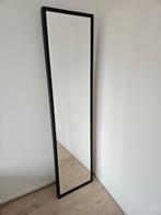 Strakke rechthoekige spiegel met zwarte rand, Ophalen, Minder dan 50 cm, Zo goed als nieuw, 150 tot 200 cm