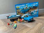 Playmobil 6864 Jeep met Boot - Compleet!, Ophalen of Verzenden, Zo goed als nieuw, Complete set