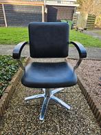 Kappersstoelen beweegbare rug 2x, Ophalen, Gebruikt, Zwart, Twee