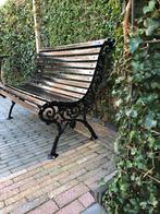 Ouderwetse Gietijzeren Tuinbank, Tuin en Terras, Ophalen, Gebruikt, Metaal