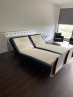 Boxspring bed Syntax aluminium, ontwerp Piet Hein Eek., Ophalen, Gebruikt, 180 cm, 200 cm