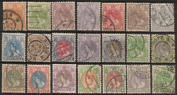 Koningin Wilhelmina serie 56 - 76 O. ADV. no.58 Q., Postzegels en Munten, Postzegels | Nederland, Gestempeld, T/m 1940, Verzenden