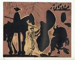 Picasso Before the Goading of the Bull (Large) Linocut, Ophalen of Verzenden