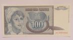 Joegoslavië 100 Dinara 1992, Verzenden, Joegoslavië