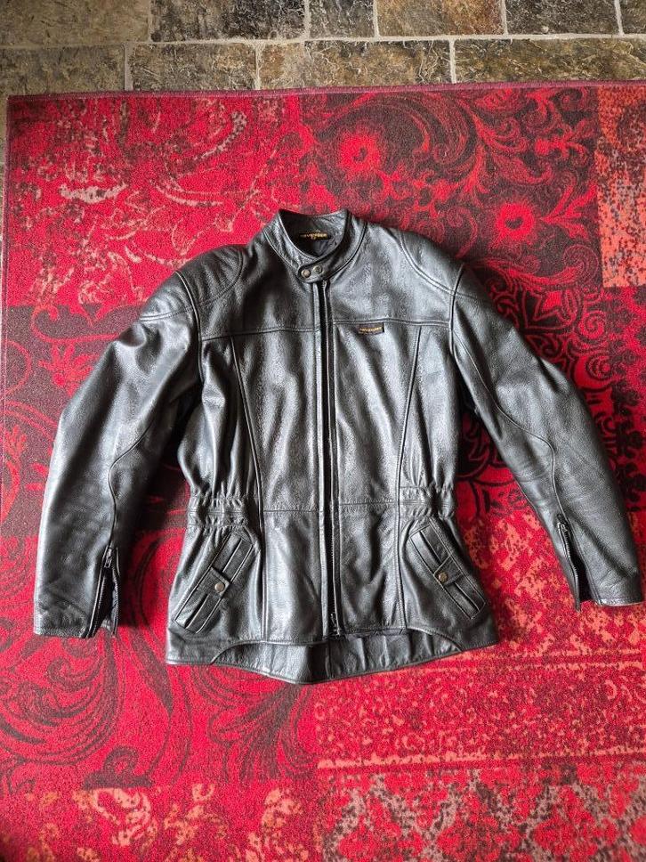 Zware kwaliteit retro lederen motorjas mt 52, Motoren, Kleding | Motorkleding, Jas | leer, Heren, Tweedehands, Ophalen