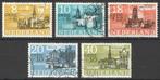 Nederland NVPH nr 842/6 gestempeld Steden en dorpen 19655, Verzenden, Na 1940, Gestempeld