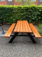 Picknicktafel 200 cm lang, Ophalen, Zo goed als nieuw, Rechthoekig, Hout