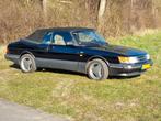 Saab 900 aero classic cabrio Turbo, Auto's, Saab, Cabriolet, Zwart, Leder, Saab 900