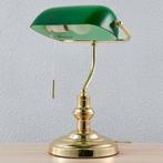 buro lamp, Vintage bank notaris rechter, Nieuw, Ophalen of Verzenden, Glas