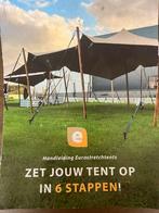 Stretchtent 5x5m, zwart, Ophalen of Verzenden, Zo goed als nieuw
