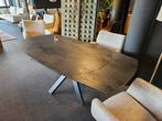 Uitschuif tafel draaitafel Kheops keramiek blad, Ophalen of Verzenden, Nieuw, Glas, Minder dan 50 cm