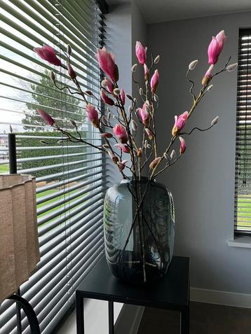 Zijden magnoliatak roze met bloemen en knop 88cm NIEUW! beschikbaar voor biedingen