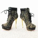 Prachtige Jumex Enkellaarsjes Met Studs s15 (Maat 36) € 25,-, Overige kleuren, Lage of Enkellaarzen, Ophalen of Verzenden, Zo goed als nieuw