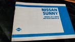 NISSAN SUNNY B11 instructieboekje nederlandstalig, Ophalen of Verzenden
