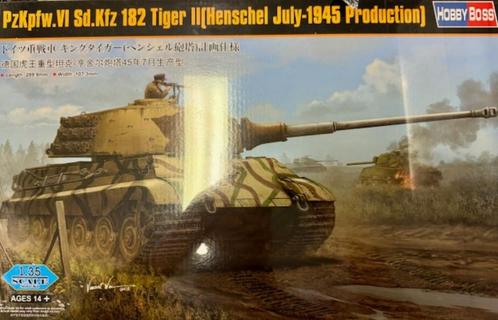 Coelianmodels, Hobby Boss, 84533, Tiger II, 1/35, € 39,99, Hobby en Vrije tijd, Modelbouw | Auto's en Voertuigen, Nieuw, Tank