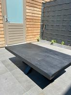 Zwarte Mango houten salontafel, Ophalen, 100 tot 150 cm, Zo goed als nieuw, Minder dan 50 cm