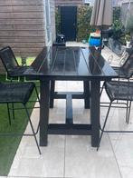 4 Kees Smit barkrukken, Tuin en Terras, Tuintafels, Ophalen, Gebruikt, Rechthoekig, Metaal