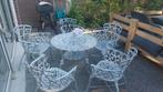 Antique mooie tuinset / Victorian patio set. Gietijzer, Ophalen, Gebruikt, Overige materialen