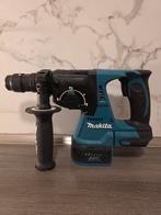 Makita DHR243 accu boorhamer – werkend – gebruikt, Doe-het-zelf en Verbouw, Gereedschap | Boormachines, Ophalen of Verzenden, Gebruikt