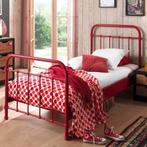 Vipack ‘New York’ bed rood 90x200 cm (evt met Emma matras), Ophalen, Gebruikt, 90 cm, Eenpersoons